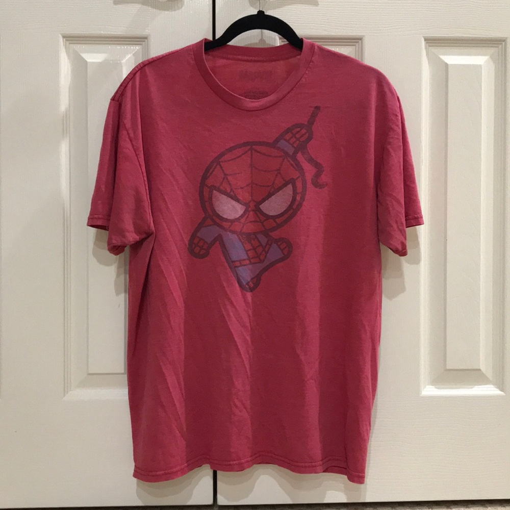 Marvel Spider-Man chibi swinging shirt